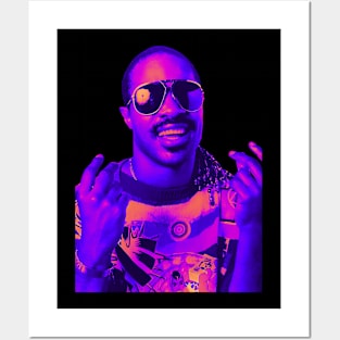 Outrun Stevie Wonder Posters and Art